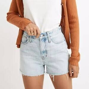 Madewell The Perfect Jean Cut-Off High Rise‎ Short in Millman Wash Size 23
